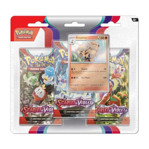 Scarlet and Violet 3 Pack Blister